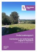 kaftafbeelding Inventariseren van landschappelijk erfgoed in Vlaanderen. Historiek, methodologie, doelstellingen en resultaten