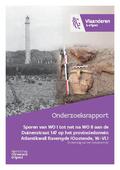 kaftafbeelding Sporen van WO I tot net na WO II aan de Duinenstraat 147 op het Provinciedomein Atlantikwall Raversyde (Oostende, W.-Vl.).Eindverslag van een toevalsvondst.