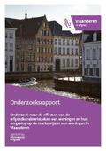 kaftafbeelding Onderzoek naar de effecten van de erfgoedkarakteristieken en de erfgoedwaarde van woningen en hun omgeving op de marktprijzen van woningen in Vlaanderen
