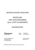 kaftafbeelding Archeologische opgraving Mespelare Sint-Aldegondiskerk (prov. Oost-Vlaanderen) Basisrapport