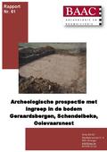 kaftafbeelding Archeologische prospectie met ingreep in de bodem Geraardsbergen, Schendelbeke, Ooievaarsnest