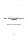 kaftafbeelding Archeologisch vooronderzoek Opwijk - Ringlaan, Fabriekstraat, Wallekensweg (Voetbalsite)