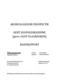 kaftafbeelding Archeologische prospectie Gent Leopoldskazerne (prov. Oost-Vlaanderen)