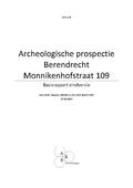 kaftafbeelding Archeologische prospectie Berendrecht Monnikenhofstraat 109