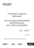 kaftafbeelding Archeologische opgraving Sint-Gillis-bij-Dendermonde Kroonveldlaan 2 Basisrapport