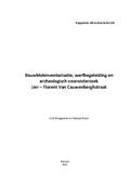 kaftafbeelding Bouwblokinventarisatie, werfbegeleiding en archeologisch vooronderzoek Lier - Florent Van Cauwenberghstraat