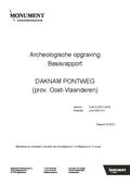kaftafbeelding Archeologische opgraving Basisrapport Daknam Pontweg (prov. Oost-Vlaanderen)