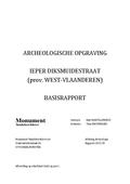 kaftafbeelding Archeologische opgraving Ieper Diksmuidestraat (prov. West-Vlaanderen).