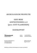 kaftafbeelding Archeologische prospectie Erpe-Mere Gentsesteenweg 6-8 (prov. Oost-Vlaanderen). Basisrapport 