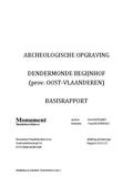 kaftafbeelding Archeologische opgraving Dendermonde Begijnhof (prov. Oost-Vlaanderen) Basisrapport