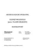 kaftafbeelding Archeologische opgraving Elewijt Molenveld (prov. Vlaams-Brabant) Basisrapport