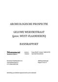 kaftafbeelding Archeologische prospectie Geluwe Wervikstraat (prov. West-Vlaanderen) Basisrapport