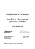 kaftafbeelding Archeologische opgraving Oostvleteren - Woestenstraat (prov. West-Vlaanderen) Basisrapport