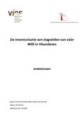 kaftafbeelding De Inventarisatie van slagvelden van vóór WOI in Vlaanderen