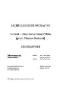 kaftafbeelding Archeologische opgraving Herent - Onze-Lieve-Vrouwplein (prov. Vlaams-Brabant). Basisrapport
