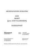 kaftafbeelding Archeologische opgraving Lede Markt (prov. Oost-Vlaanderen) Basisrapport