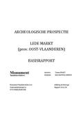 kaftafbeelding Archeologische prospectie Lede Markt (prov. Oost-Vlaanderen)