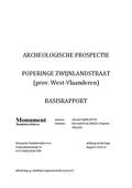kaftafbeelding Archeologische prospectie Poperinge Zwijnlandstraat (prov. West-Vlaanderen) Basisrapport