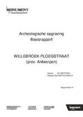 kaftafbeelding Archeologische opgraving Basisrapport Willebroek Ploegstraat (prov. Antwerpen)