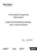 kaftafbeelding Archeologische opgraving Basisrapport Kumtich Spoorwegtunnel
