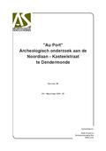 kaftafbeelding "Au Port". Archeologisch onderzoek aan de Noordlaan - Kasteelstraat te Dendermonde.